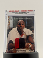 Michael Jordan 1990-91 Chicago Bulls Championship Game Worn Jacket Swatch Mystery Box
